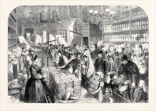 COTTON; FAMINE; PROVISION; SHOP; GOODS; OBTAINED; TICKETS; ISSUED; MANCHESTER; SALFORD; PROVIDENT;