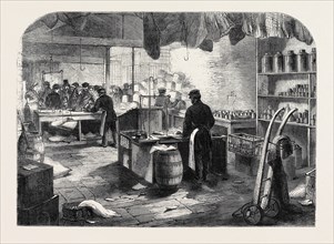 THE COTTON FAMINE: SHOP FOR MILL HANDS AT MR. BIRLEY'S MILL, MANCHESTER, 1862