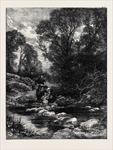 BIRKETT FOSTER'S "PICTURES OF ENGLISH LANDSCAPE;" THE STEPPING-STONES, 1862