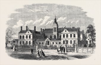 NEW ASYLUM FOR FEMALE ORPHANS AT BEDDINGTON, NEAR CROYDON, 1866; UK