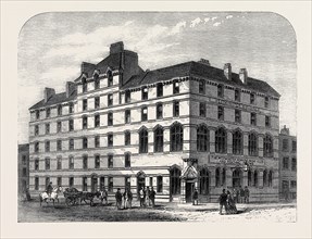 WORKING MEN'S CLUB AND LODGING HOUSE, OLD PYE STREET, WESTMINSTER, LONDON, UK, 1866