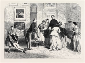 SCENE FROM "ONE HUNDRED THOUSAND POUNDS," AT THE PRINCE OF WALES THEATRE, UK, 1866