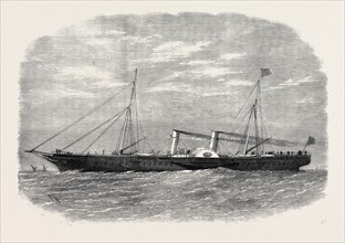 THE VICEROY OF EGYPT'S NEW STATE YACHT MAHRUSSEH, 1866