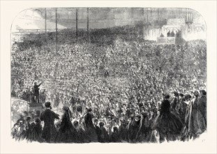 THE ANNUAL CHORAL MEETING OF METROPOLITAN SCHOOLS AT THE CRYSTAL PALACE, UK, 1866