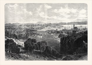 THE TOWN AND HARBOUR OF ST. JOHN, NEW BRUNSWICK, 1866