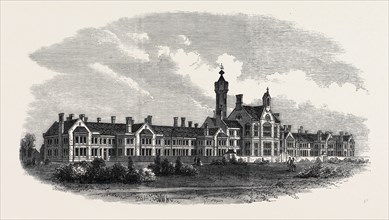 THE CITY LUNATIC ASYLUM, NEAR DARTFORD, UK, 1866