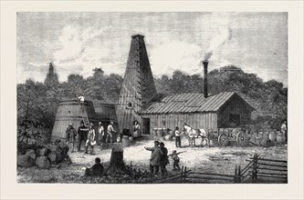 THE GORDON OIL WELLS, CANADA WEST, 1866