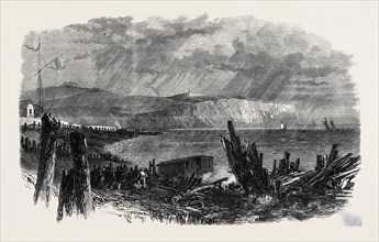 WRECK OF A SWEDISH BRIG AT SANDOWN, ISLE OF WIGHT, UK, 1866