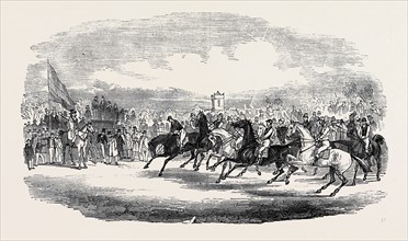 NORTHAMTONSHIRE GRAND MILITARY STEEPLE CHASE, THE START