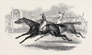 MR. DAY'S "THE UGLY BUCK," AND LORD GEORGE BENTINCK'S "THE DEVIL TO PAY", RACE FOR 200 GUINEAS, AT