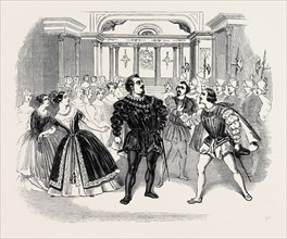 SCENE FROM COSTA'S OPERA OF "DON CARLOS,"