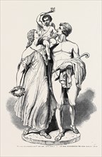 "LOVE TRIUMPHANT," BY MR. M'DOWELL, A., AT THE EXHIBITION OF THE ROYAL ACADEMY