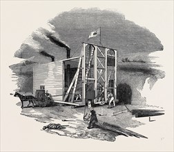 PATENT AMERICAN STEAM PILE DRIVING ENGINE