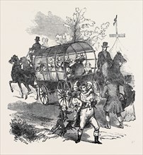 THE ROAD.---WAGGONS, ETC., GOODWOOD RACES 1844