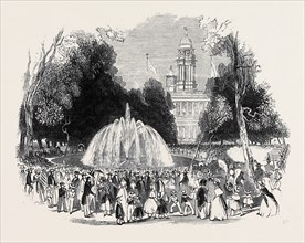 COMMEMORATION OF INDEPENDENCE AT NEW YORK, SCENE IN THE PARK, 1844
