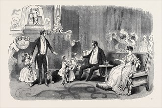 VISIT OF THE KING OF THE FRENCH TO QUEEN VICTORIA: THE CRIMSON DRAWING ROOM: INTRODUCTION OF LOUIS