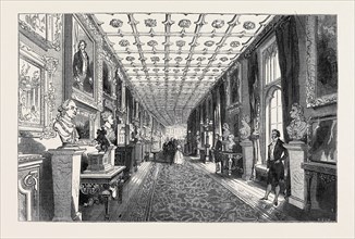 VISIT OF THE KING OF THE FRENCH TO QUEEN VICTORIA; THE GRAND CORRIDOR: THE QUEEN AND THE ROYAL
