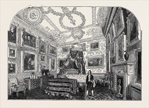 VISIT OF THE KING OF THE FRENCH TO QUEEN VICTORIA: THE KING'S BED CHAMBER, WINDSOR CASTLE