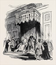ENTHRONIZATION OF THE QUEEN AS SOVEREIGN OF THE ORDER OF THE GARTER
