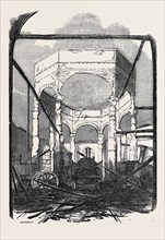DESTRUCTIVE FIRE AT THE NEW-CROSS RAILWAY STATION: RUINS OF THE OCTAGON BUILDING