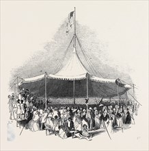 INTERIOR OF THE GREAT MARQUEE
