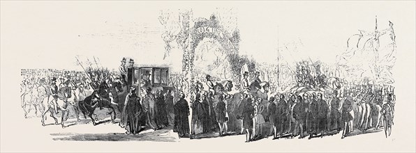 ENTRY INTO STAMFORD, HER MAJESTY'S VISIT TO BURGHLEY