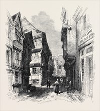 STREET IN MORLAIX, BRITTANY, FRANCE, 1871