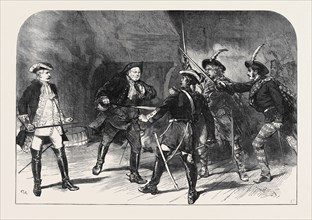 THE SCOTT CENTENARY : SCENE FROM "ROB ROY," AT THE THEATRE ROYAL, EDINBURGH, 1871