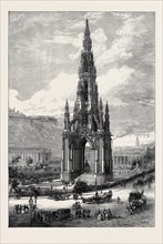 THE SCOTT MONUMENT, EDINBURGH, 1871