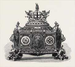 CASKET PRESENTED TO PRINCE ARTHUR WITH THE FREEDOM OF THE CITY OF LONDON, 1871