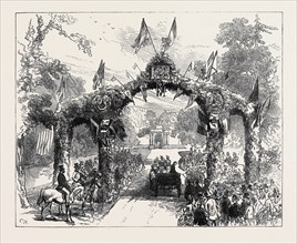 ARRIVAL OF THE EARL OF PEMBROKE AT WILTON, 1871