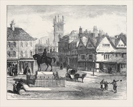 QUEEN-SQUARE, WOLVERHAMPTON, WITH STATUE OF THE LATE PRINCE CONSORT, 1871