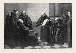 "REHEARSAL," BY A. ROBERT, IN THE INTERNATIONAL EXHIBITION, 1871