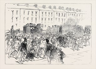 THE ENGINEERS' STRIKE AT NEWCASTLE: ARRIVAL OF FOREIGN WORKMEN, 1871