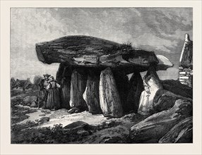 DRUIDIC REMAINS OF BRITTANY: THE GREAT DOLMEN OF CORCONNE, FRANCE, 1871
