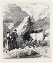 AGRICULTURE IN THE DORA VALLEY, MONT CENIS RAILWAY, 1871