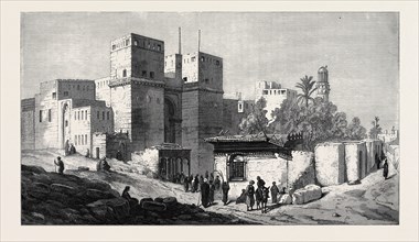 "THE GATE OF VICTORY, CAIRO," BY F. DILLON, IN THE DUDLEY GALLERY, LONDON, 1871