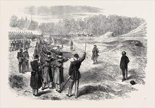 EXECUTION OF ROSSEL, FERRE, AND BOURGEOIS AT SATORY, NEAR PARIS, 1871