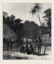 SCENE OF THE MURDER OF BISHOP PATTESON, SANTA CRUZ, PACIFIC OCEAN, 1871
