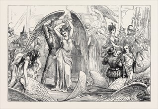 THE PANTOMIMES: PREPARING FOR THE TRANSFORMATION SCENE, 1871