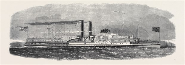 THE NEW WORLD, ONE OF THE HUDSON RIVER STEAMERS