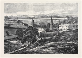 THE MOTTRAM VIADUCT ON THE MANCHESTER, SHEFFIELD, AND LINCOLNSHIRE RAILWAY