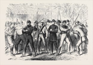 THE WAR IN AMERICA: UNION TROOPS ATTACKING CONFEDERATE PRISONERS IN THE STREETS OF WASHINGTON