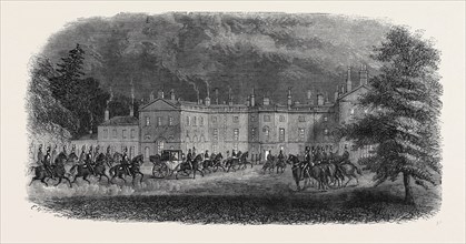 ARRIVAL OF THE PRINCE AT CLUMBER, VISIT OF THE PRINCE OF WALES TO CLUMBER, OCTOBER 26, 1861