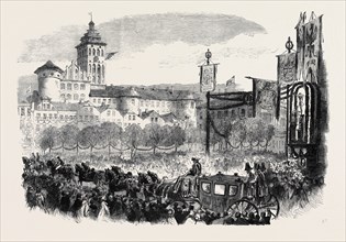 THE CORONATION OF THE KING AND QUEEN OF PRUSSIA: ENTRY INTO KÃñNIGSBERG, THE QUEEN'S CARRIAGE IN