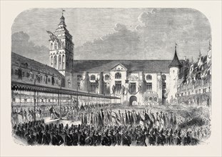 THE CORONATION OF THE KING AND QUEEN OF PRUSSIA: THE PROCESSION FROM THE CASTLE CHURCH,