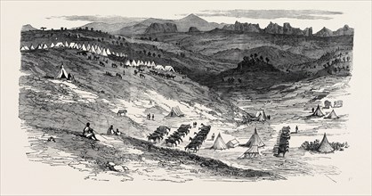 THE ABYSSINIAN EXPEDITION: CAMP OF GENERAL SIR R. NAPIER AT AD-ABAGA, 1868