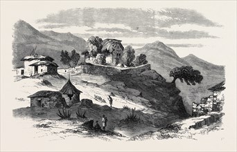 THE ABYSSINIAN EXPEDITION: A SKETCH IN THE TOWN OF ADIGERAT, 1868