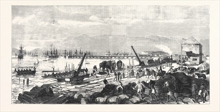 THE ABYSSINIAN EXPEDITION: A SKETCH ON THE SHORE AT ZULLA, ANNESLEY BAY, 1868