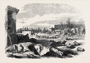 DEMOLITION OF THE PARIS EXHIBITION BUILDING, THE PARK, 1868